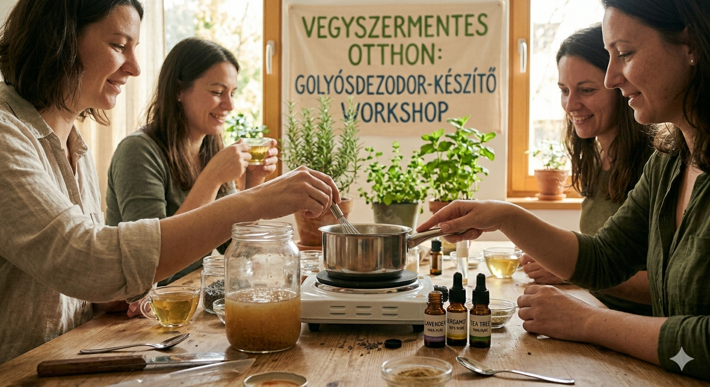 Vegyszermentes háztartás - Golyósdezodor készítő workshop